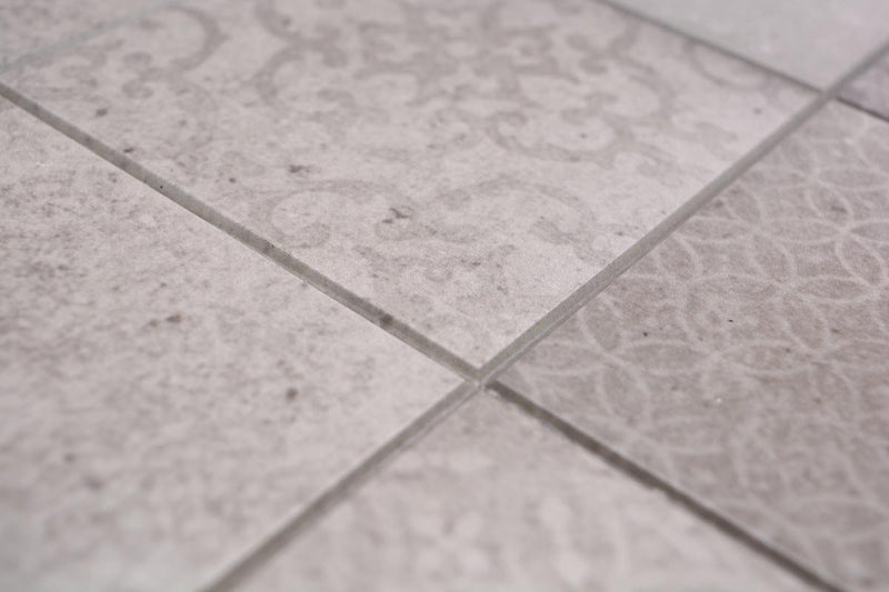 Retro Betonoptik Fliese Milano Grau Pattern Plättli
