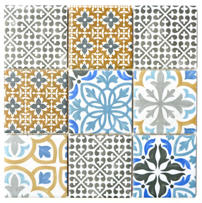 Retro Vintage Muster Mosaikfliese