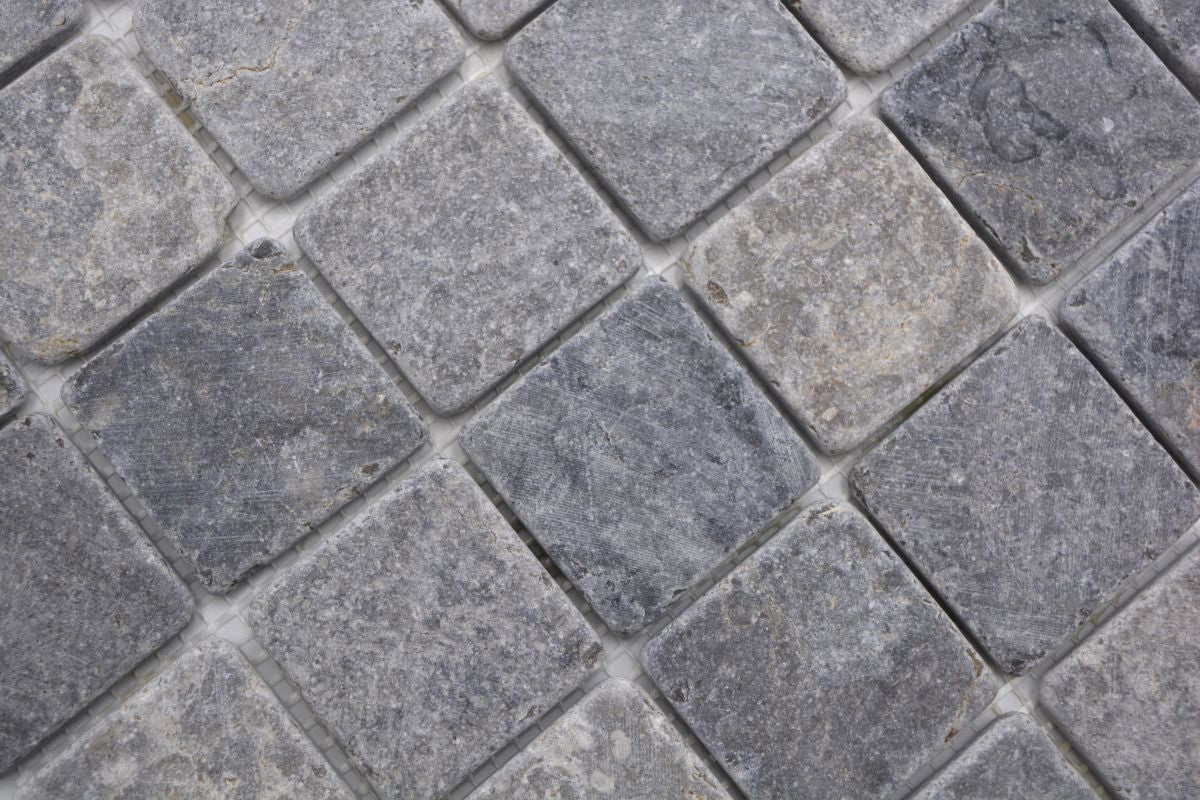 Roma Grau Naturstein Marmor Mosaikfliesen