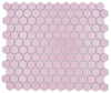 Rosa Pink Glanz Hexagon Mosaikfliese