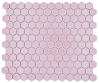 Rosa Pink Glanz Hexagon Mosaikfliese