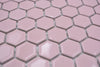 Rosa Pink Glanz Hexagon Mosaikfliese Restaurant, Shop und Cafe Fliese