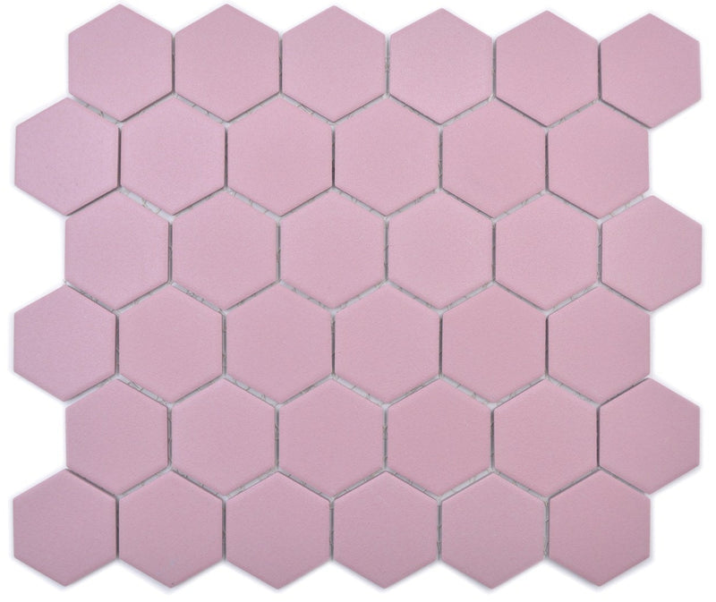 Rosa Pink Hexagon Anti-Rutsch Mosaikfliese