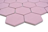 Rosa Pink Hexagon Anti-Rutsch Mosaikfliesen Rutschhemmend