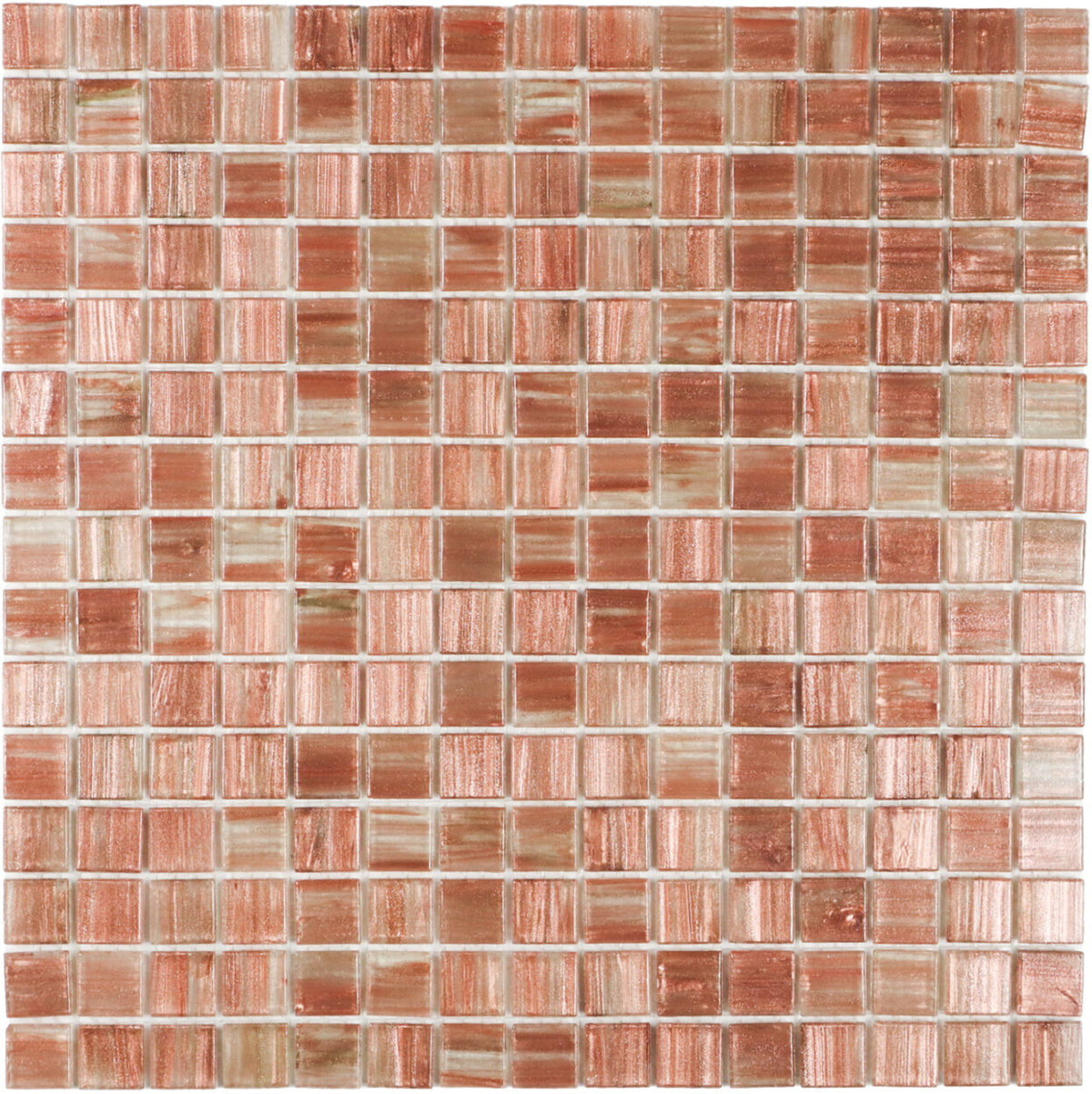 Rose Gold Ader Körnig Quadrat Glas Mosaik Fliese