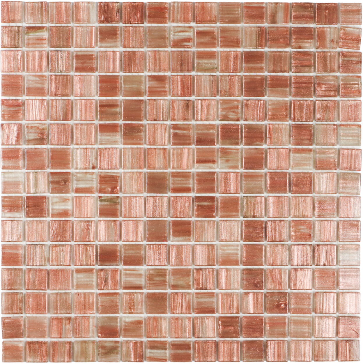 Rose Gold Ader Körnig Quadrat Glas Mosaik Fliese