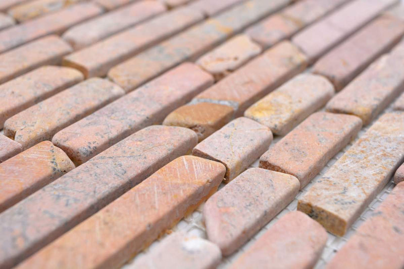 Rost Marmor Mauerverbandoptik Mosaikfliese - Wand Fliesen Schweiz