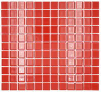 Rot Feuer Quadrat Crystal Mosaikfliese