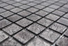 Black Glasmosaik Fliese - 23 x 23 x 4 mm