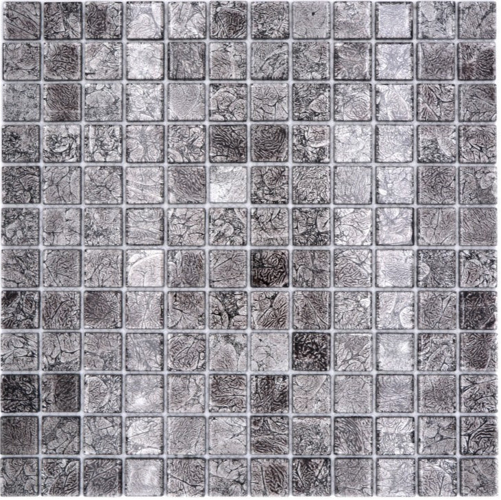 Royal Black Glasmosaik Fliese - 4 mm