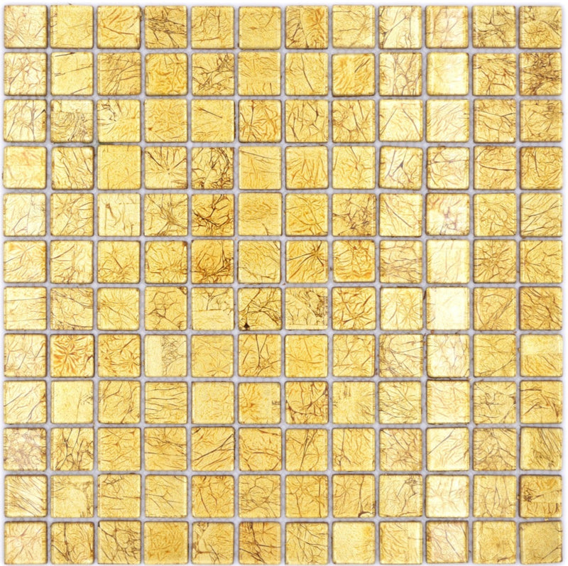 Royal Gold Glasmosaik Fliese