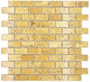 Royal Gold Ziegel Brick Glasmosaik Fliese