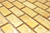 Gold Ziegel Glasmosaik Fliesen