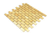 Gold Ziegel Brick Glasmosaik Fliesen