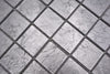 Royal Silber Glasmosaik Fliese - 48x48mm