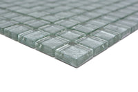 Royal Silber Glasmosaik Fliese - 8 mm