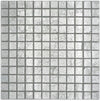 Matte Silber Glasmosaik Fliese - 8 mm