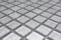 Silber Glasmosaik Fliesen