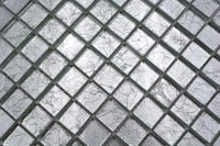 Royal Silber Glasmosaik Fliesen