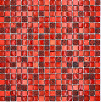 Ruby Red Glasmosaik Rote Mosaikfliese Bad & Küche