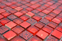 Ruby Red Glasmosaik Rote Mosaikfliese Bad & Küche Glitzer Plättli