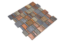 Kupfer Rustikal Schieferoptik Mosaikfliese - Online Kaufen