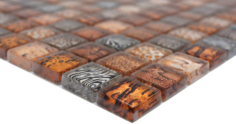 Safari Mosaikfliese Beige Braun