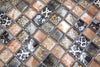 Safari Mosaikfliese Braun Mix Plättli