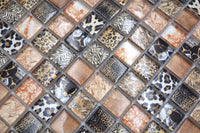 Safari Mosaikfliese Braun Mix Plättli