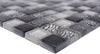 Safari Mosaikfliese Schwarz Mix Quadrat