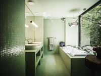 Schwimmbad Grün Körnig Quadrat Glas Mosaik Fliese