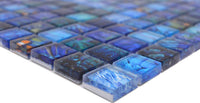 Saphir Blau Wildlife Glas Mosaikfliese Plättli