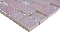 Pink Wand Keramik Mosaik Fliesen Rosa Glitzer