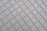 Schnee Weis Glas Mosaikfliese Quadrat