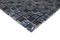 Transluzent Schwarz Blau Mosaikfliese