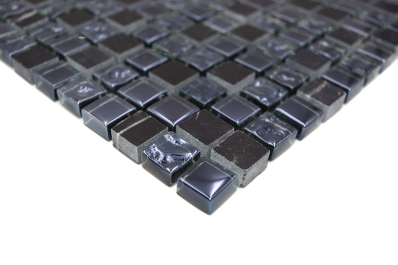 Transluzent Schwarz Blau Mosaikfliese