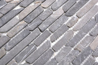 Schwarz Brick Marmor Mauerverbandoptik Mosaikfliesen