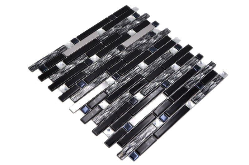 Schwarz Edelstahl Silber Mosaikfliesen Schweiz Online Kaufen