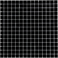 Schwarz Körnig Quadrat Glas Mosaik Fliese