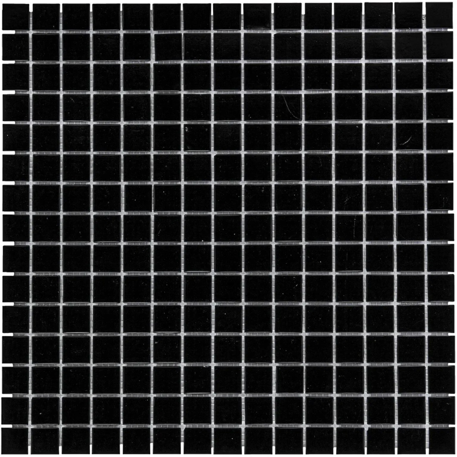 Schwarz Körnig Quadrat Glas Mosaik Fliese