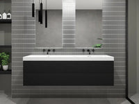 Schwarz  Porzellan Mosaikfliese Badezimmer Inneneinrichtung