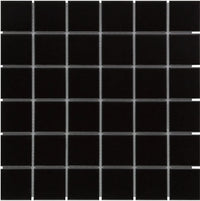 Schwarz Matt Quadrat Porzellan Mosaik Fliese