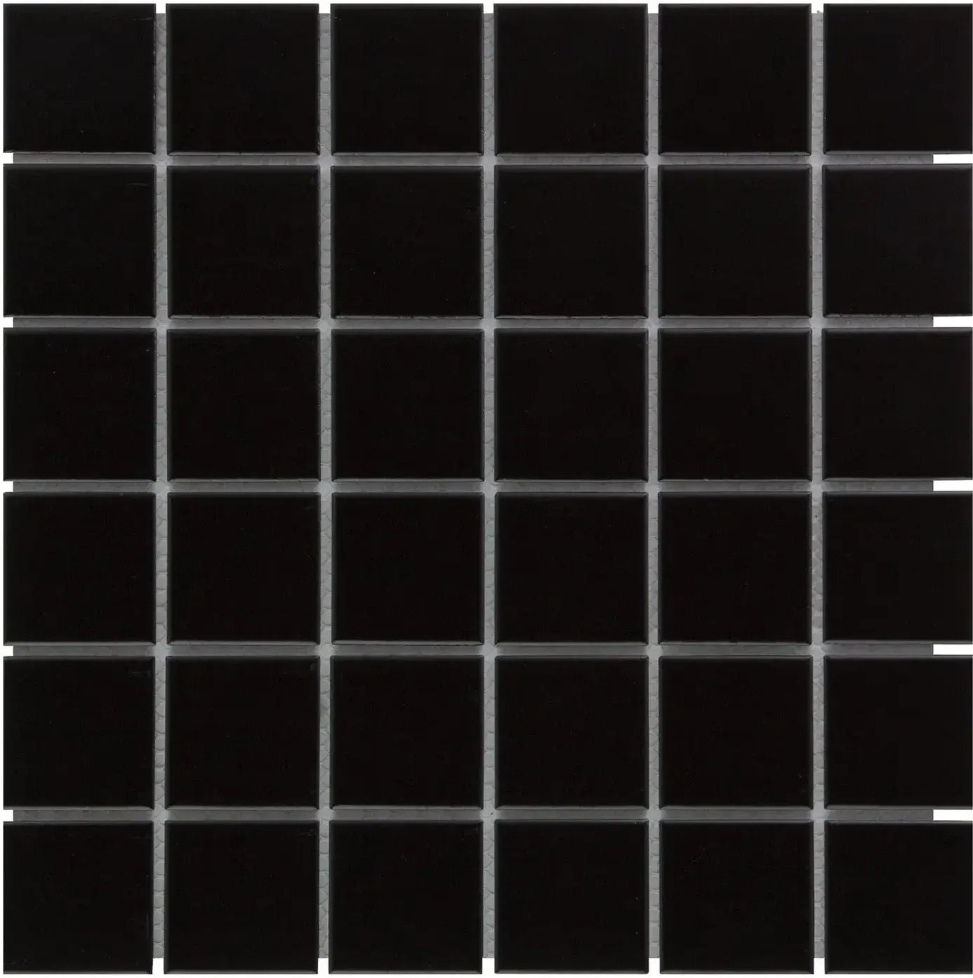 Schwarz Matt Quadrat Porzellan Mosaik Fliese
