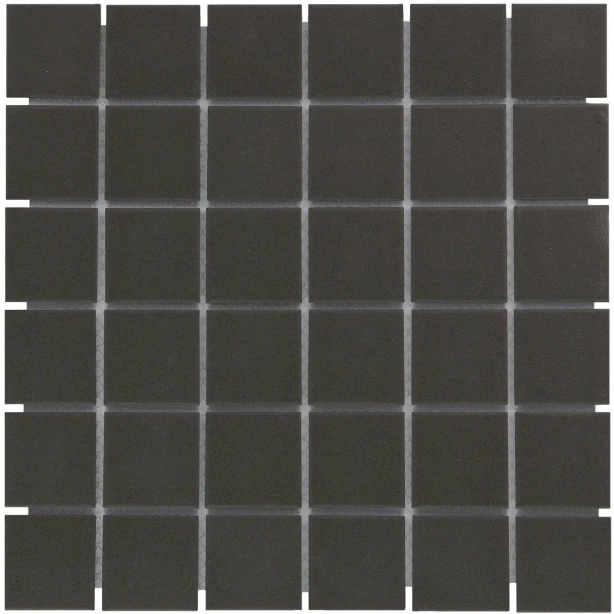 Schwarz Matt R11 Isabelle Quadrat Mosaik Fliese