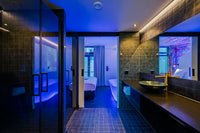 Schwarze Anthrazit Matt Quadrat Porzellan Mosaikfliese R10 Badezimmer