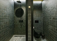 Schwarze Anthrazit Matt Quadrat Porzellan Mosaikfliese R10 Super Hotel