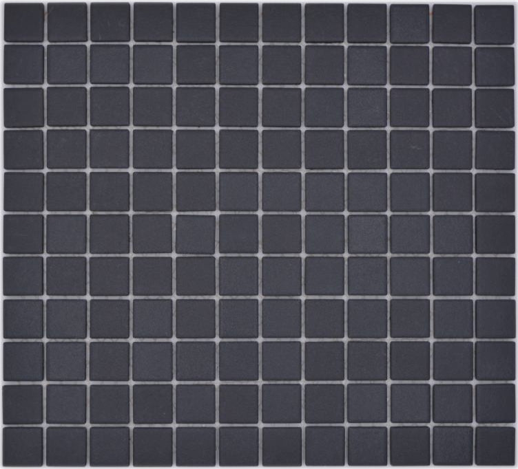 Schwarze Anti-Rutsch Quadrat Mosaik Fliese