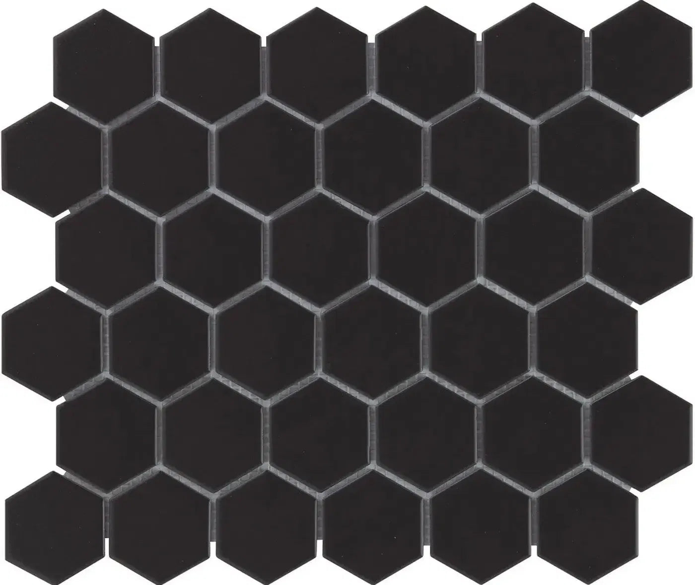 Schwarze Glanz Porzellan Hexagon Mosaikfliese