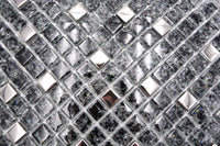 Schwarze Glas Kristall Mosaikfliesen