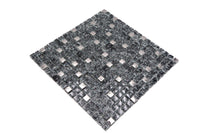 Schwarze Kristall Mosaikfliese